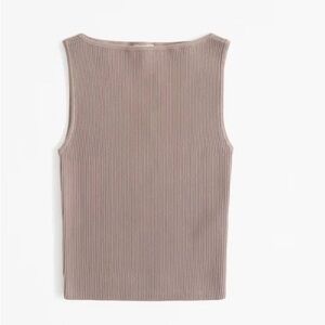 Abercrombie & Fitch Ottoman Slash  Ribbed Top NWT. Sz Large